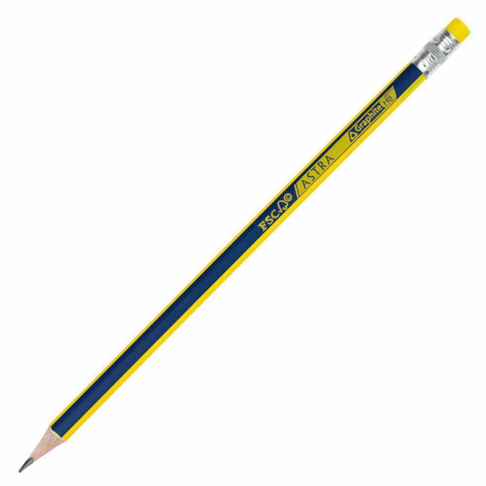 Ołówek Astra  z gumka trójkątny HB
