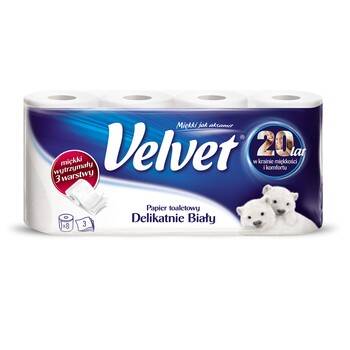 Papier toaletowy Velvet (8) biały