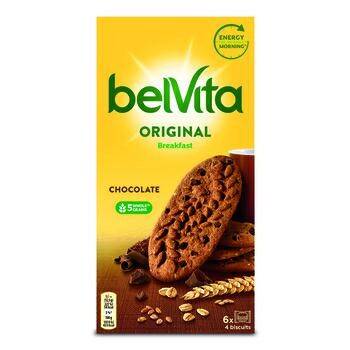 Ciastka Belvita zbożowe o smaku kakaowy