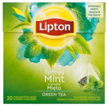 Herbata LIPTON Zielona z Miętą (20