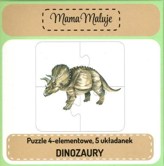Puzzle 4-elementowe Dinozaury, Mama