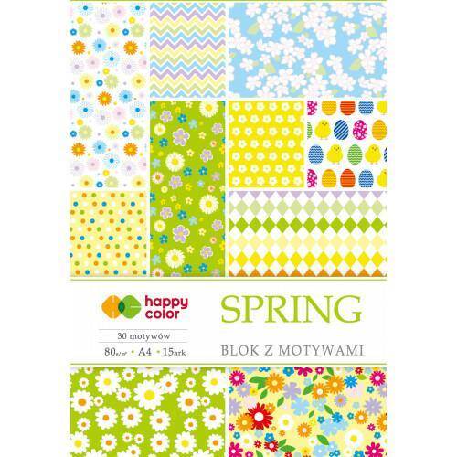 Blok Happy Color A4 z motywami Spring