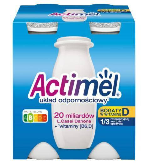 Actimel napój mleczny naturalny 4szt.