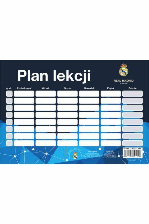 Plan lekcji Real Madryt RM-108