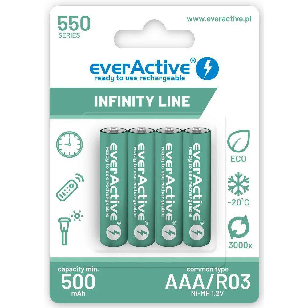 Akumulator EverActive AAA 550mAh 4szt
