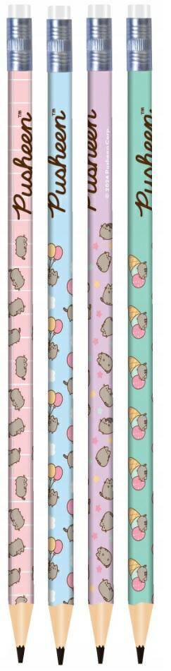 Ołówek z gumką Pusheen 3 sztuki 75157