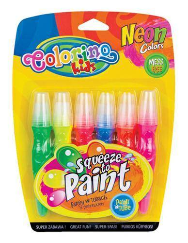 Farby w tubach z pędzelkiem Colorino 6