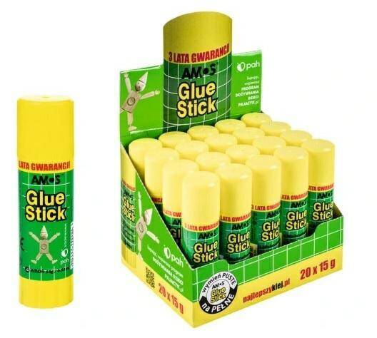 Klej sztyft AMOS 15g 20 szt