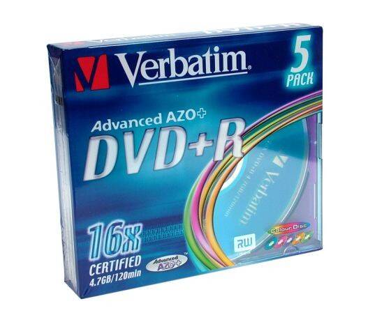 Dysk DVD+R VERBATIM 4,7GB slim