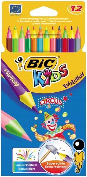 Kredki BIC KIDS Evolution Circus 12 kol