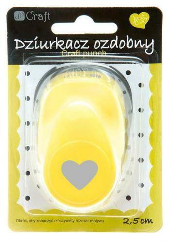 Dziurkacz ozdobny Dp Craft 2,5cm serce