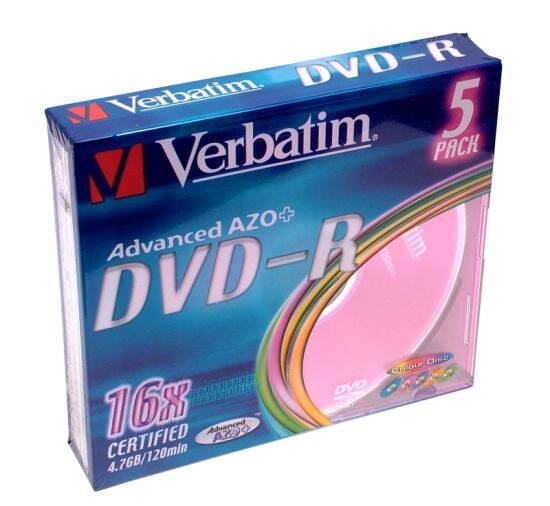 Dysk DVD-R VERBATIM 4,7GB slim