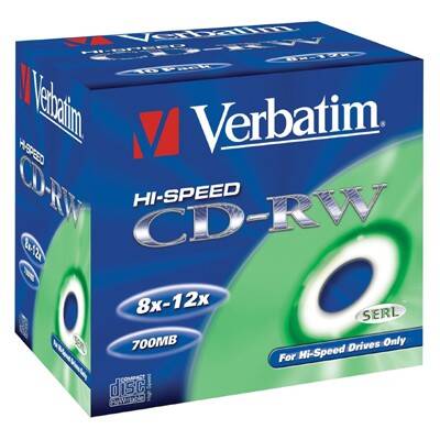 Dysk CD-RW VERBATIM 700MB slim 5szt