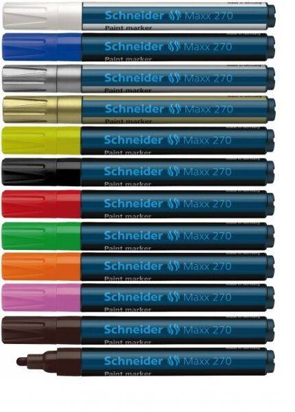 Marker SCHNEIDER 270 olejowy 1-3mm, nieb