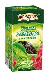 Herbata Big-Active zielona 100g z maliną