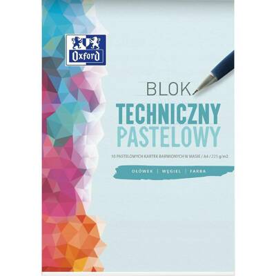 Blok techniczny w pastelowych kolorach