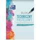 Blok techniczny w pastelowych kolorach