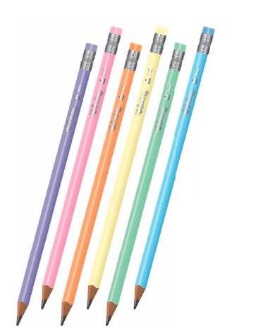 Ołówek Colorino z gumką pastelowy 80844
