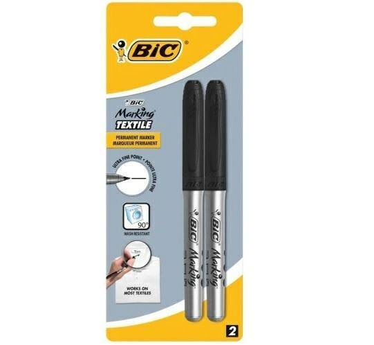 Marker BIC do tekstyliów 0,6 mm czarny,