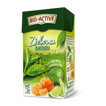 Herbata Big-Active zielona 20tb z limonk
