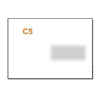 Koperta C5 sk biała okno prawe (500) 162