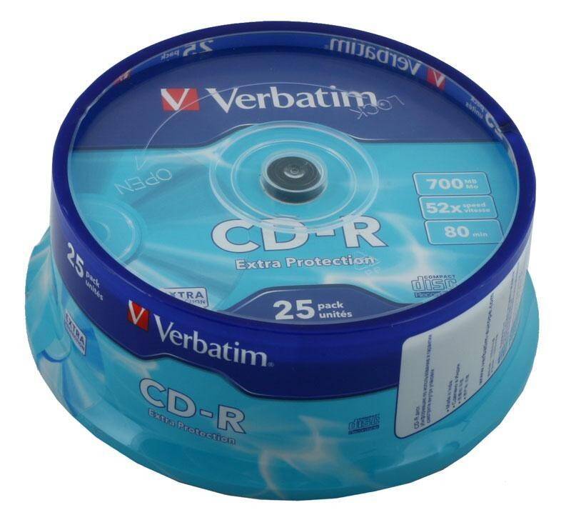 Dysk CD-R VERBATIM 700MB (25) cake