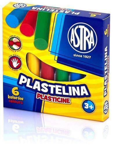 Plastelina szkolna ASTRA 6 kolorów
