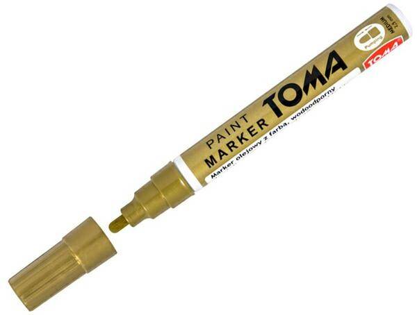 Marker Toma TO-440 olejowy 2,5 mm złoty
