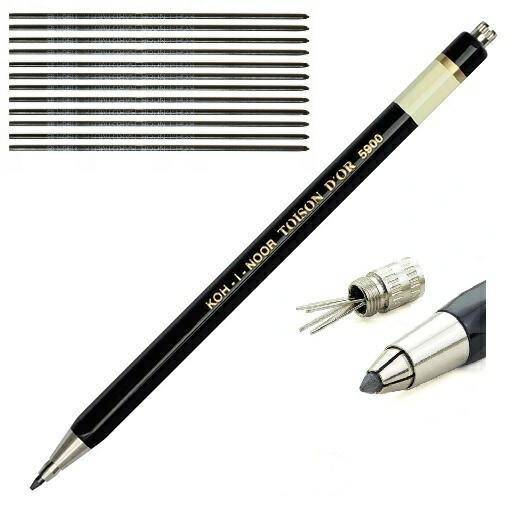 Ołówek KOH-I-NOOR Toison 5900 czarny +