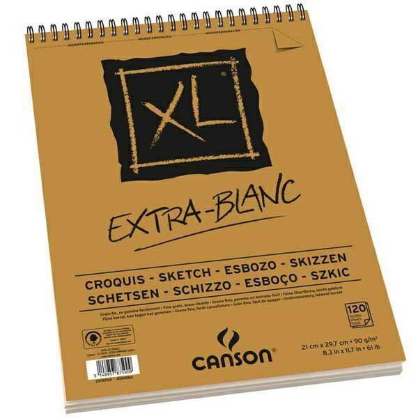 Blok szkicowy Canson XL Extra White A4