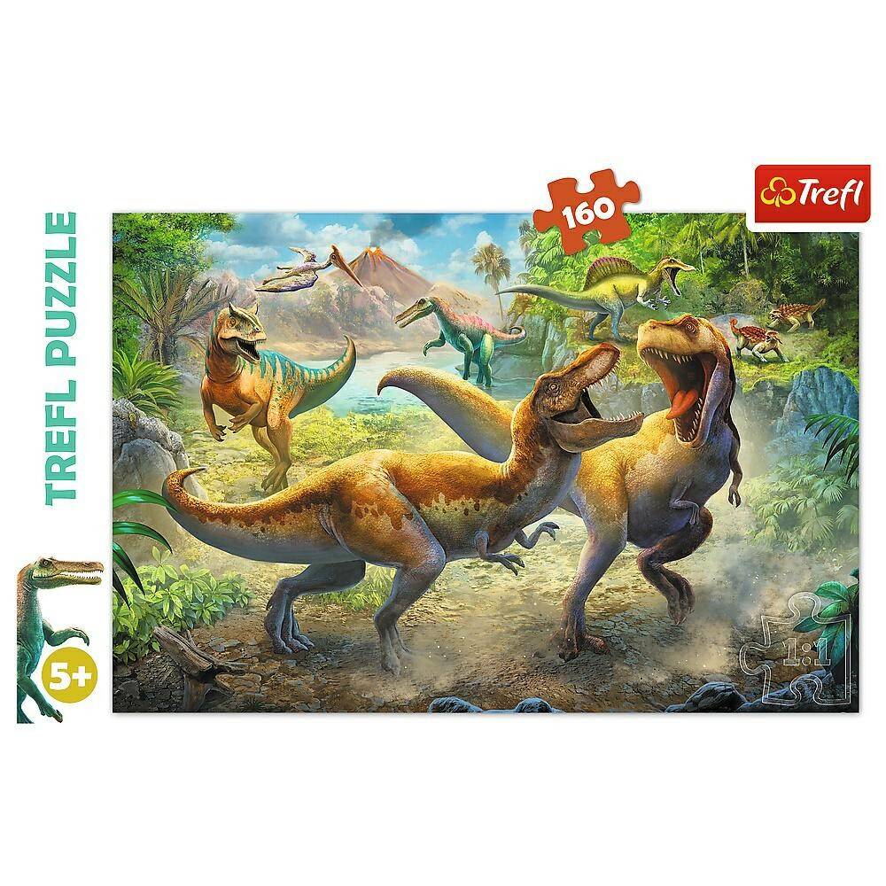 TREFL puzzle walczące tyranozaury 160