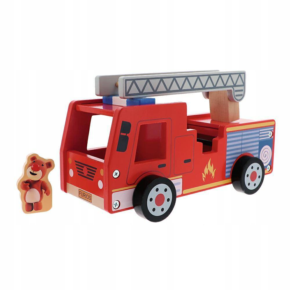 TREFL zabawka drewniana wóz strażacki