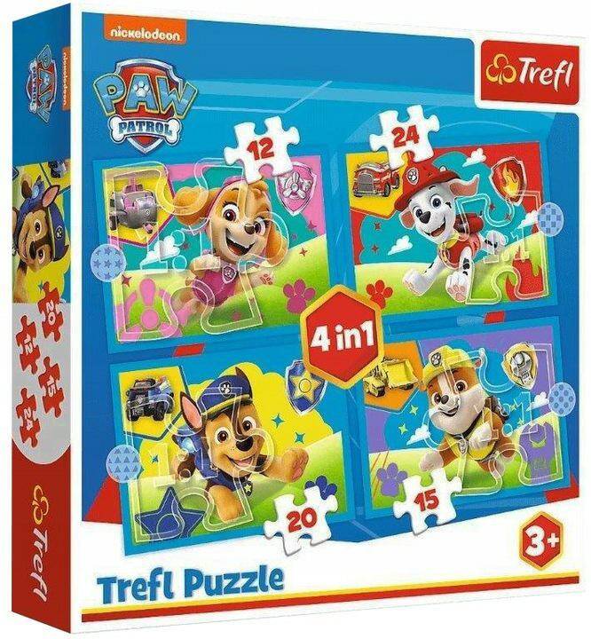 TREFL puzzle 4w1 Psi Patrol biegnące
