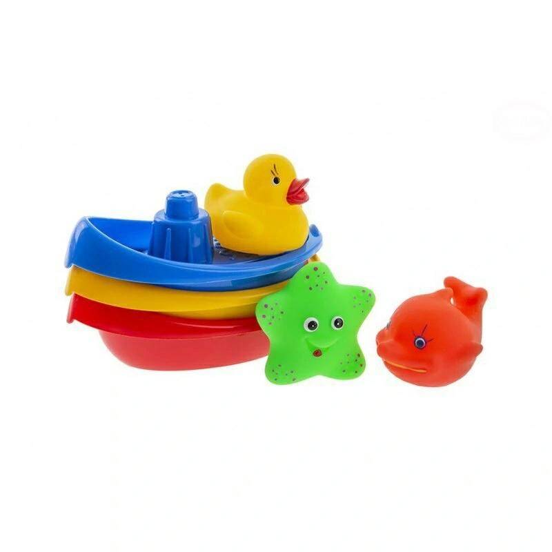 TULLO łódeczki do kąpieli +zwierzątka