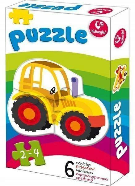 KUKURYKU pierwsze puzzle pojazdy