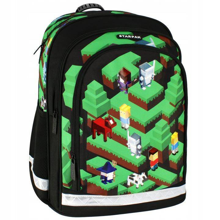 ST.MAJEWSKI plecak szkolny pixel game