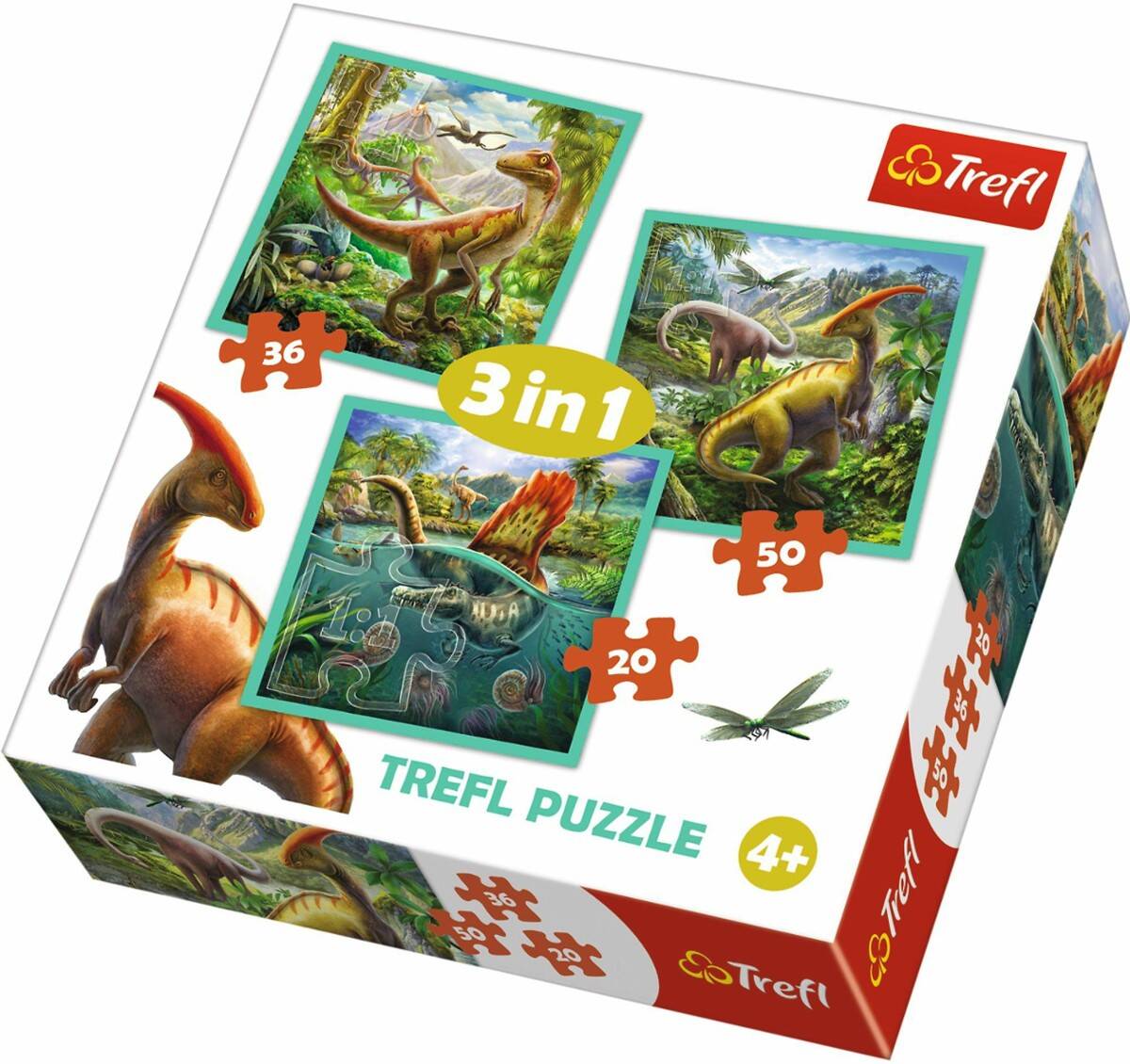 TREFL puzzle 3w1 niezwykły świat