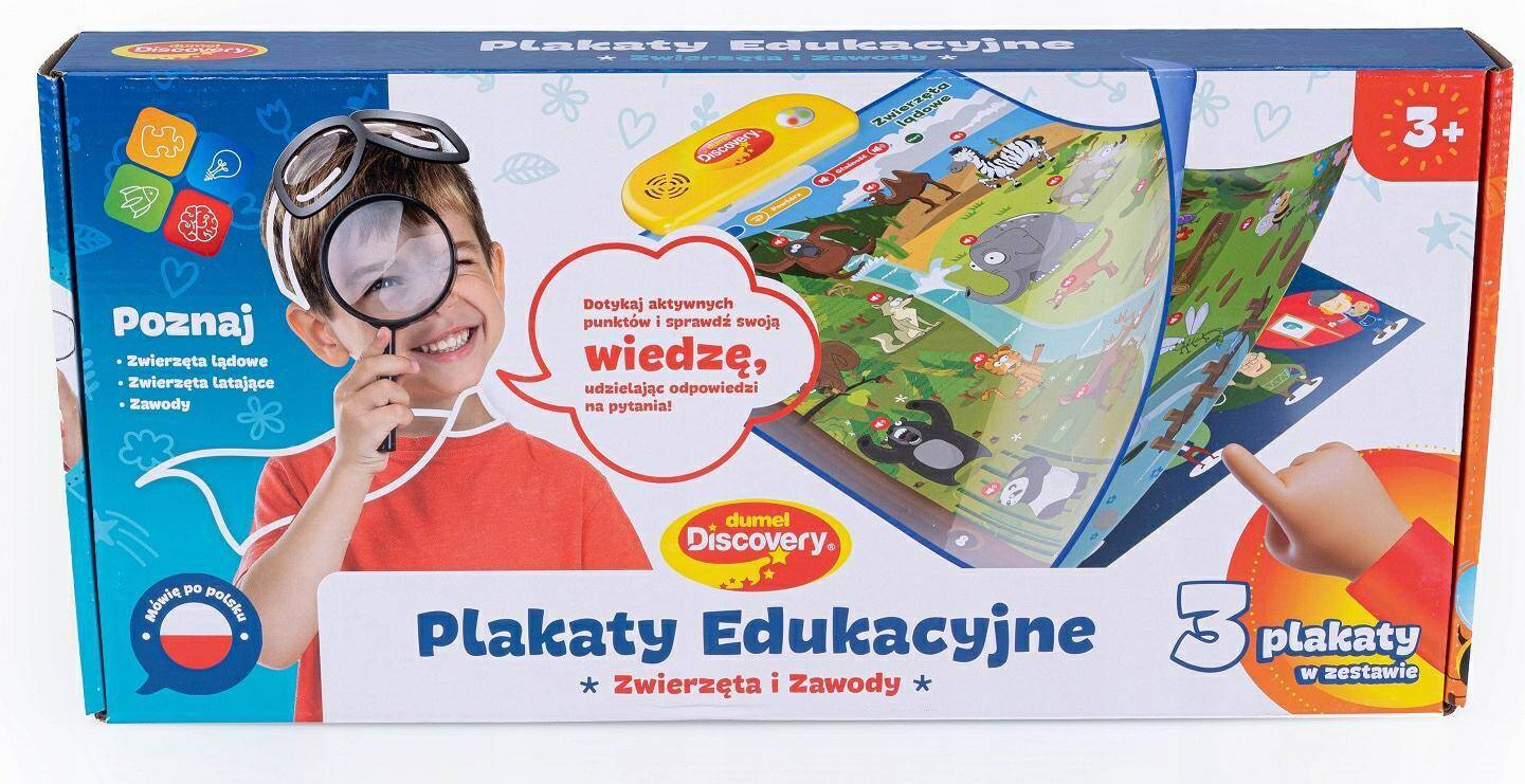 DUMEL plakaty edukacyjne zwierzęta