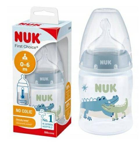 NUK butelka FC+ 150ml niebieska smoczek