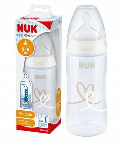 NUK butelka FC+ 300ml biała smoczek
