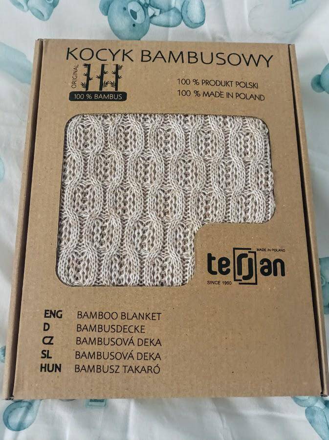 TERJAN kocyk bambusowy 100x80 SQUARES