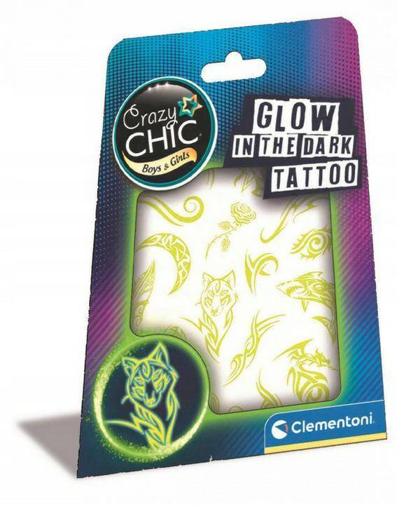 CLEMENTONI CRAZY CHIC świecące tatuaże