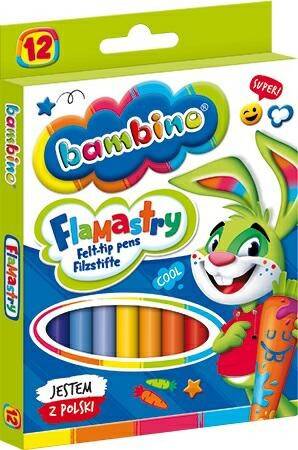 BAMBINO flamastry 12 kolorów