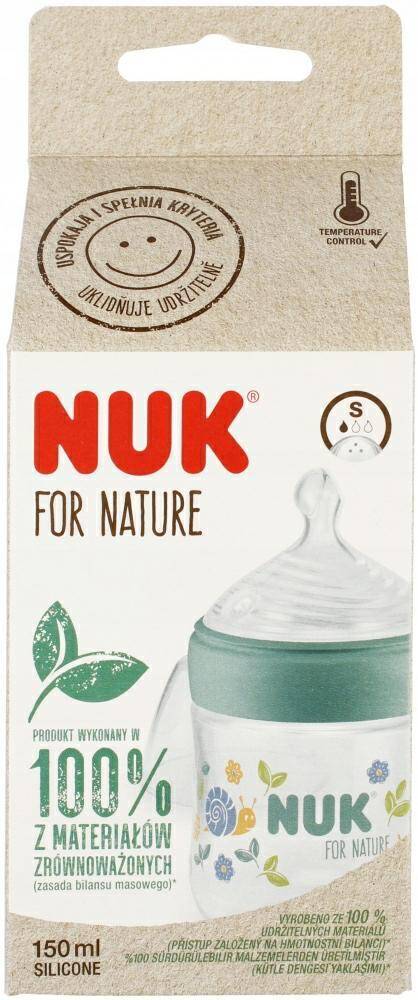 NUK butelka For Nature 150ml.smoczek