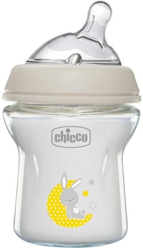 CHICCO butelka szklana 150 ml. natural