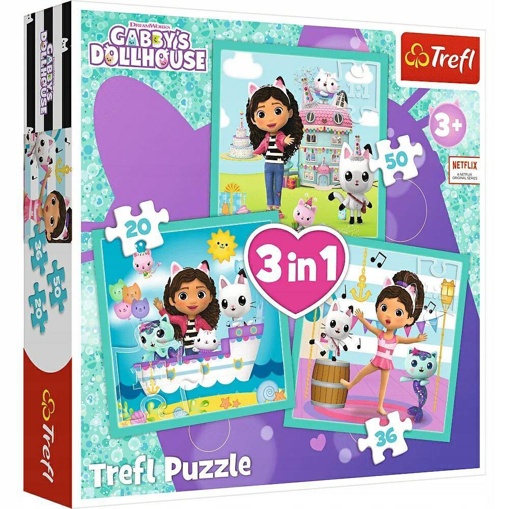 TREFL puzzle 3w1 aktywności Gabi 34871