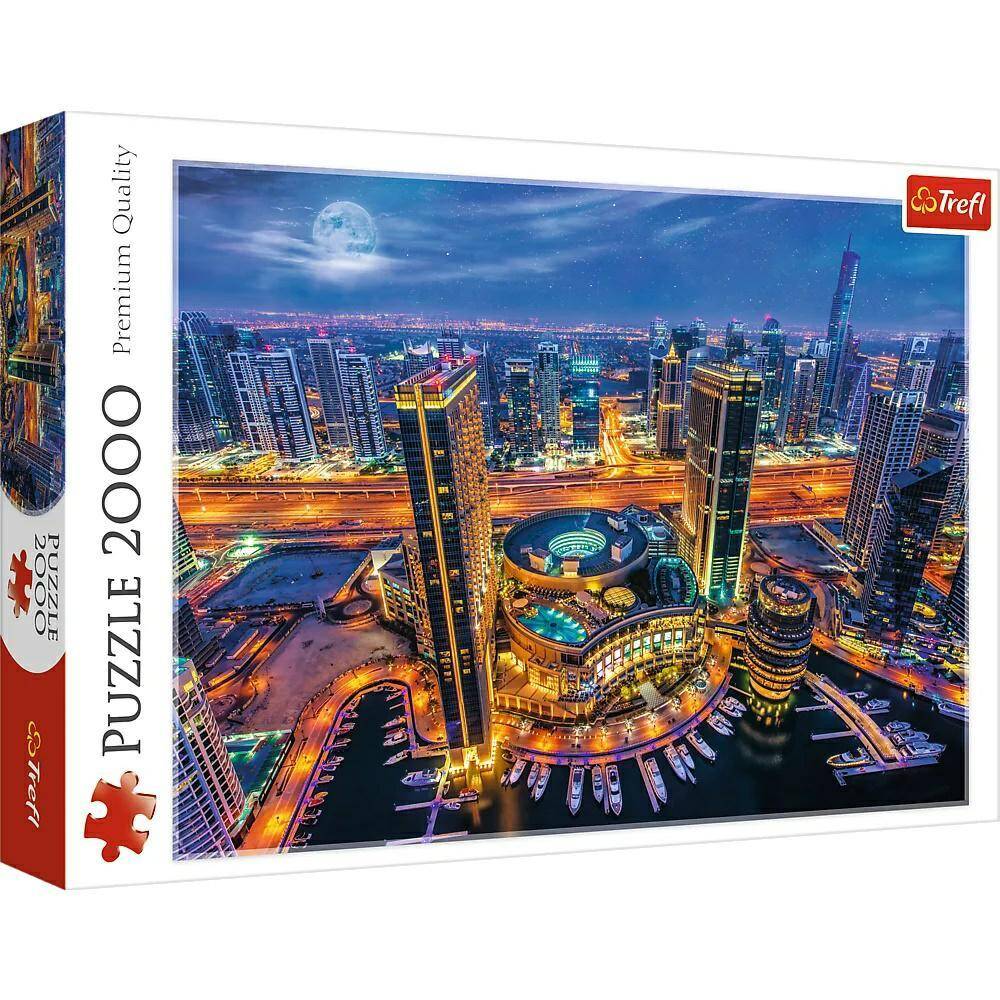 TREFL puzzle 2000 el Światła Dubaju