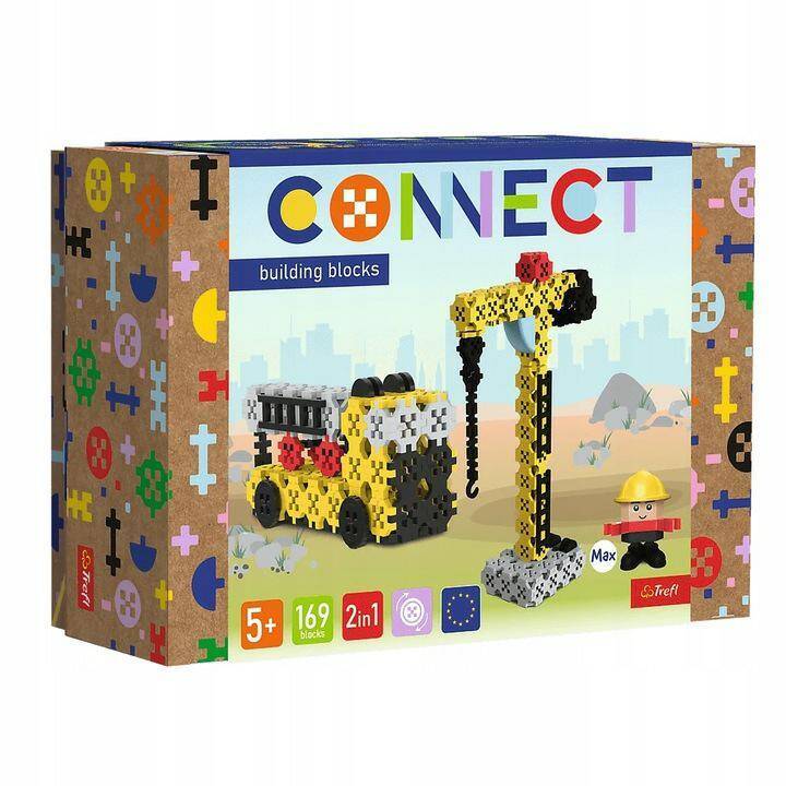 TREFL Connect klocki 2w1 żuraw/dżwig