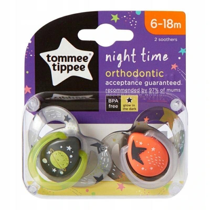 TOMMEE TIPPEE smoczek soothers night