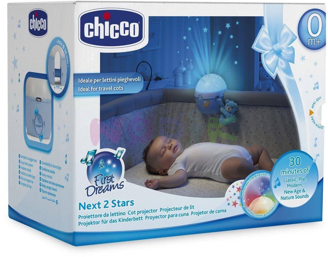 CHICCO projektor na łóżeczko niebieski (Zdjęcie 3)
